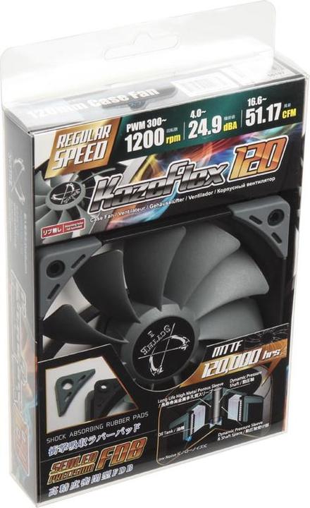 Immagine prodotto Scythe Ventilatore da cassa Kaze Flex 120mm PWM Sp (120 mm, 1 x)