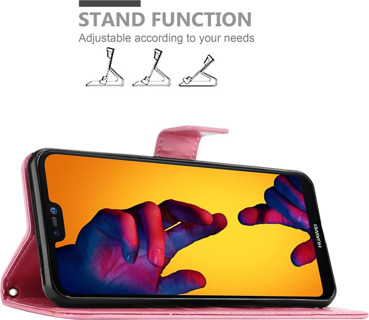 Actual product image Cadorabo Case Flower Book (Huawei Nova 3E)