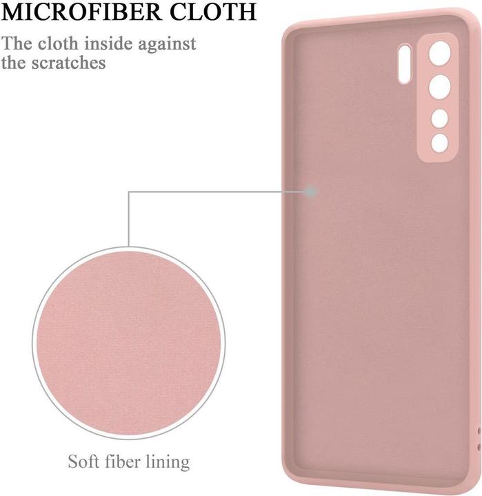 Actual product image Cadorabo Bumper TPU Liquid Ring Silicone Case (Huawei P40 Lite, Huawei Nova 6 SE, Huawei Nova 7i)