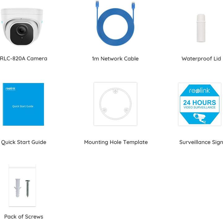 Actual product image Reolink Network camera RLC-820A (3840 x 2160 pixels)