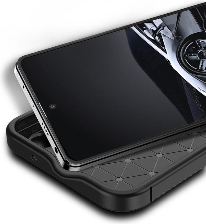 Produktbild Screenguard Xiaomi Redmi Note 12 Pro 5G Hülle Carbon Design TPU Case (Xiaomi Redmi Note 12 Pro 5G)