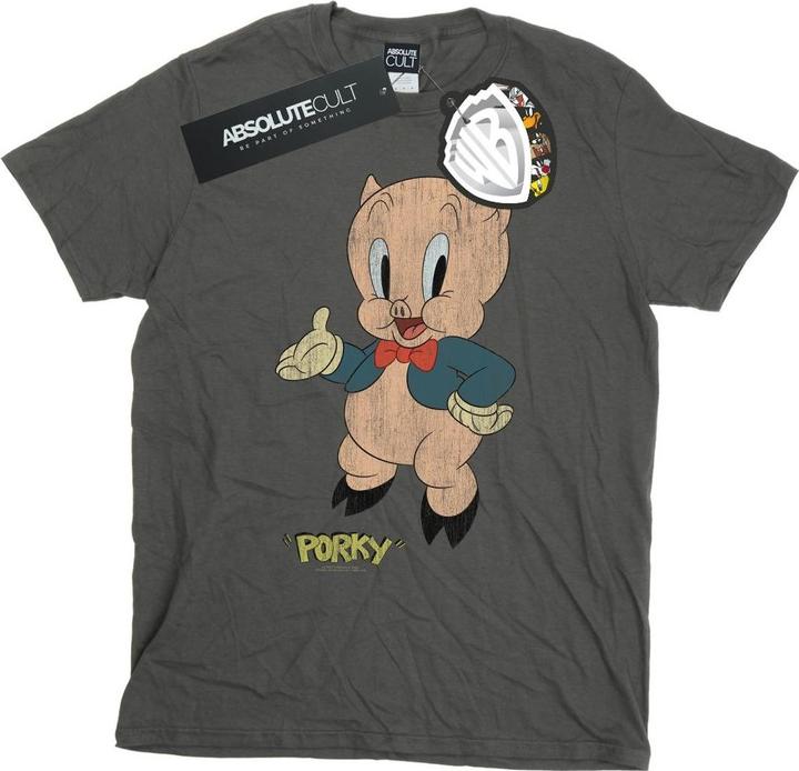 Looney Tunes Porky Pig Distressed TShirt Jungen