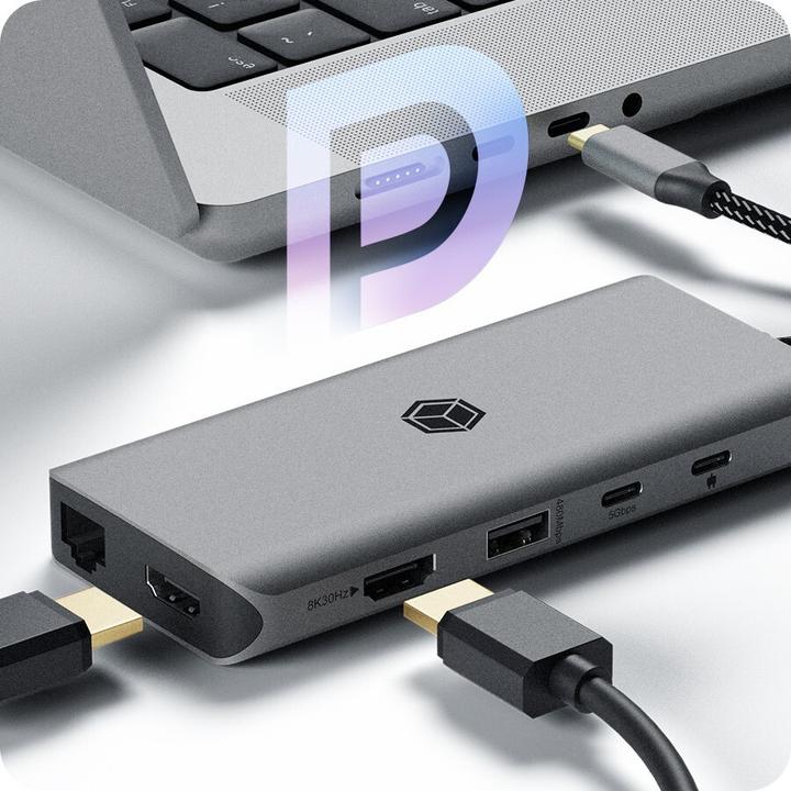 Produktbild Icy Box Dockingstation 12-in-1 USB Type-C (USB-C, 12 Ports)