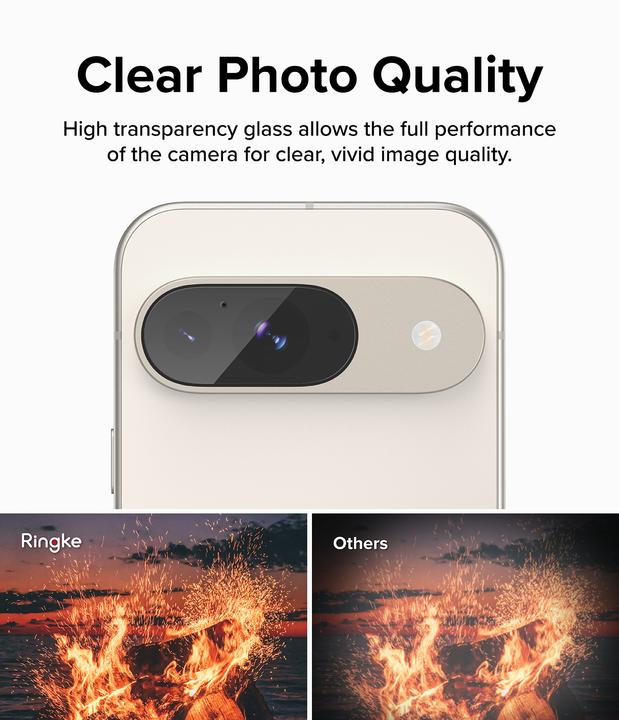 Produktbild Ringke Screen Protector for Pixel 9 CAMERA PROTECTOR GLASS 3pack (3 Stück, Google Pixel 9)