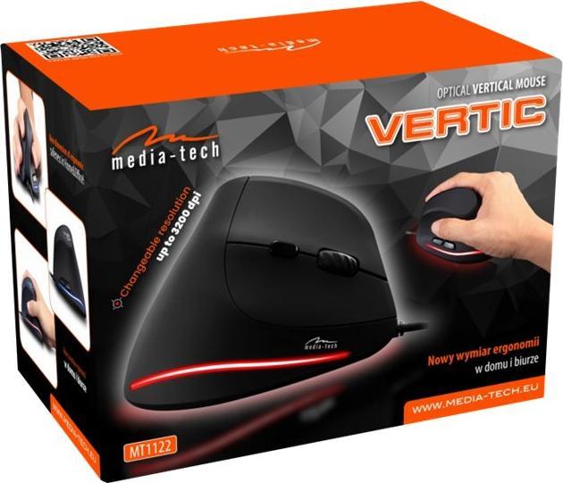 Productafbeelding Media-Tech Verticale muis voor het werk VERTIC MT1122 (Bedraad)
