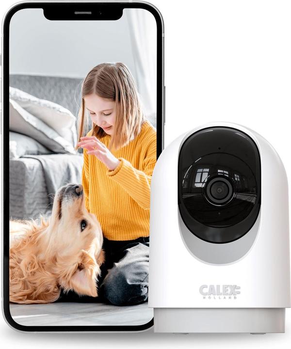 Image du produit Calex Indoor Pan & Tilt Camera - Wifi Beveiligingscamera voor Binnen - 2K (1920 x 1080 Pixels)