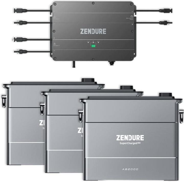 Actual product image Zendure SolarFlow Set 5.76kWh Smart PV Hub with 3x AB2000 expansion battery