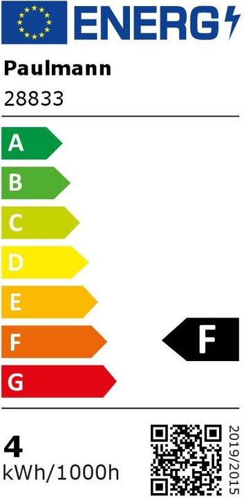Etichetta energetica Paulmann Base per LED GY6.35 (GY6.35, 4 W, 400 lm, 1 x, F)