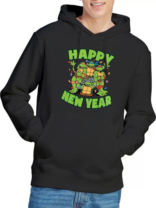 Immagine prodotto Teenage Mutant NT Felpa con Cappuccio Capodanno Gruppo Uomo (S)