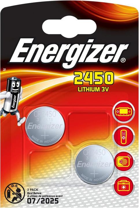 Image du produit Energizer CR2450 Lithium (2 pcs, CR2450, 620 mAh)