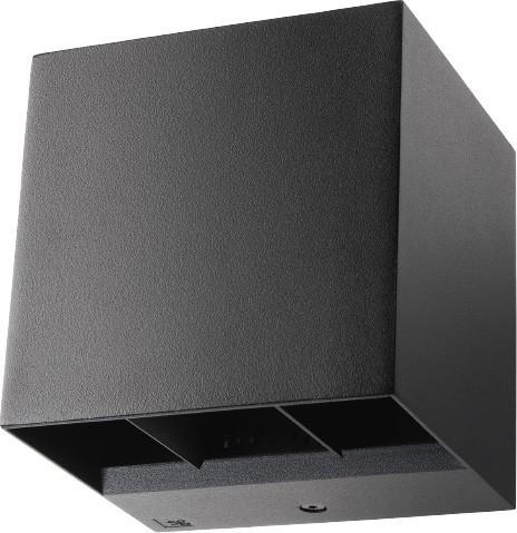 Produktbild Sg Wandleuchte ARTES IP65 sw 641707 8W 340lm 3000K dim, Winkel verstellbar (340 lm, IP44)