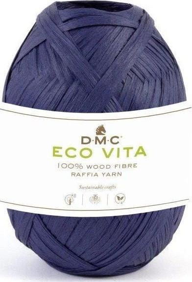 DMC Cable fabric yarn Eco Vita Raffia 50 g, indigo (100 m)