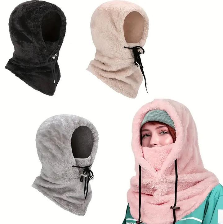 Produktbild Dema Flauschiger Gesichtsschutz Skimaske Sturmhaube Schwarz