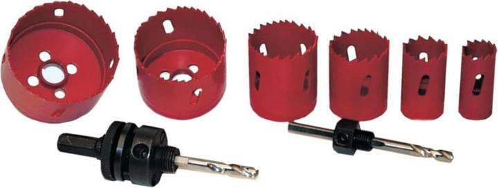 Actual product image Mannesmann Bimetal keyhole saw set (22 mm, 28 mm, 35 mm, 44 mm, 68 mm, 73 mm)