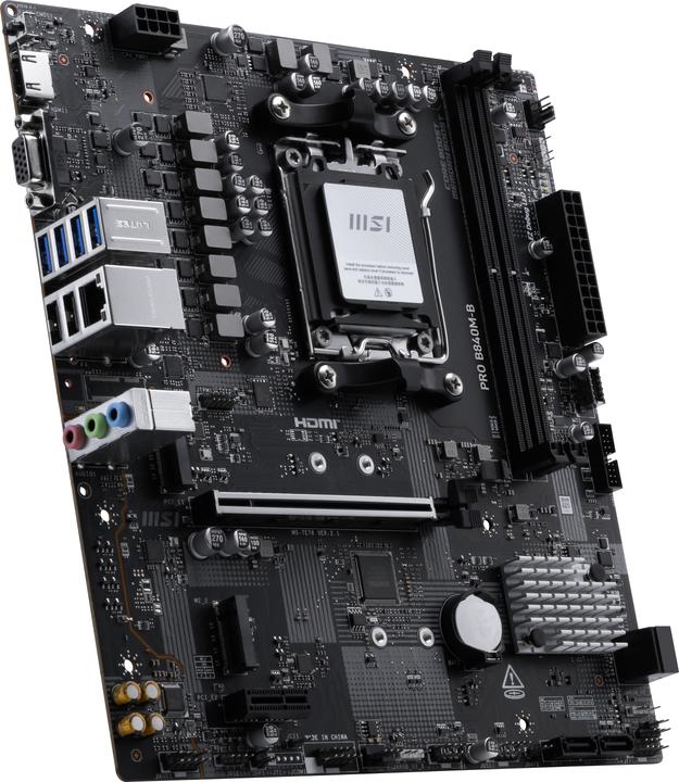 Immagine prodotto MSI PRO B840M-B AM5 mATX MB (AM5, AMD B840, Micro-ITX)