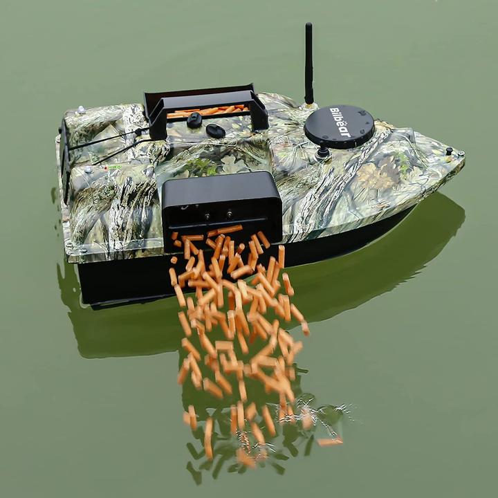 Image du produit Bilbear Bateau amorceur avec GPS, pêche à la carpe, camo