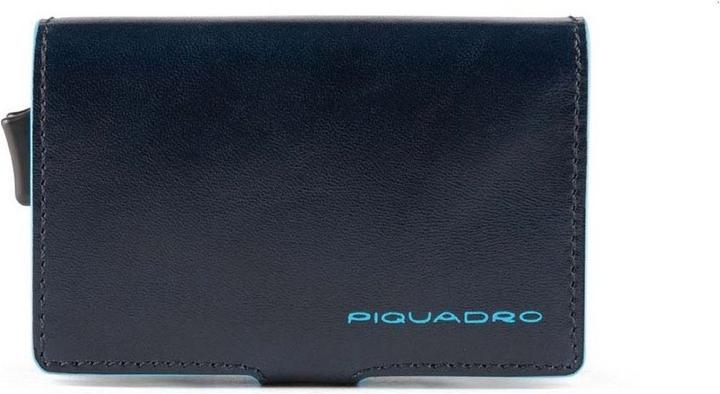 Piquadro Blue Square - Doppeltes Kreditkartenetui mit Schiebesystem