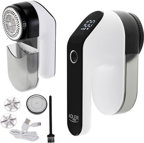 Actual product image Adler | Lint remover LCD | AD 9618 | White/Black | Rechargeable battery