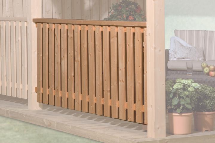Actual product image Weka Holzbau Balustrade closed for glued timber TÜ 672