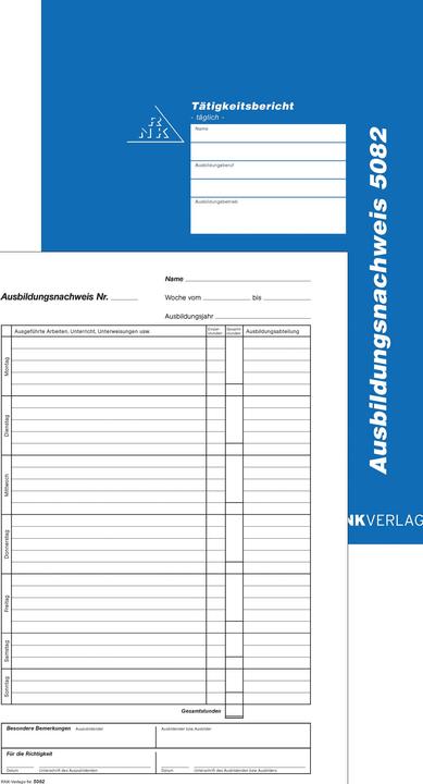 Immagine prodotto Rnk Editore Blocco per la formazione, giornaliero, DIN A4 (28 x)