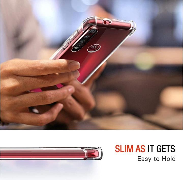 Produktbild Screenguard Motorola Moto G8 Plus Hülle Crystal Soft Airbag Bumper (Motorola Moto G8 Plus)