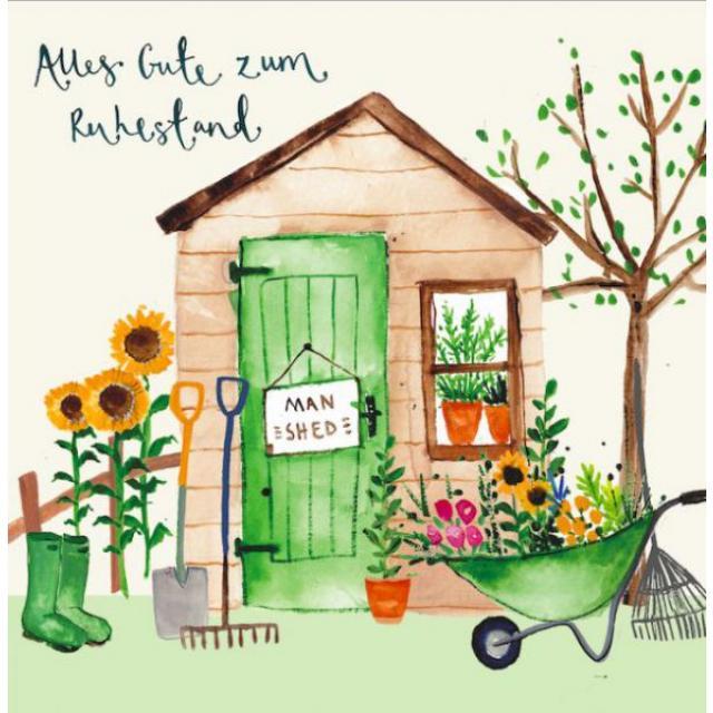 Produktbild Louise Mulgrew Grusskarte zur Pensionierung - Garten - von