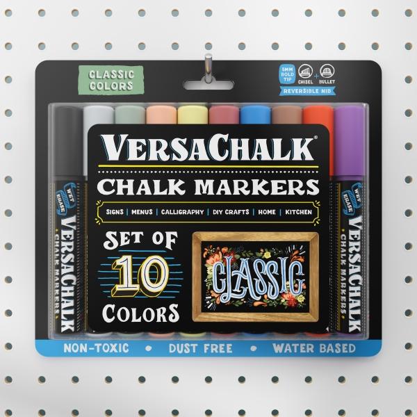 Actual product image VersaChalk - Classic Liquid Chalk Marker Set of 10 with 5mm (White, 5 mm, 10 x)