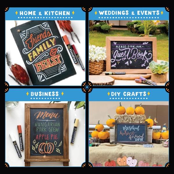Actual product image VersaChalk - Classic Liquid Chalk Marker Set of 10 with 5mm (White, 5 mm, 10 x)