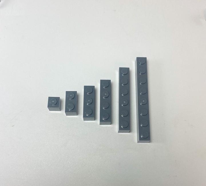 Immagine prodotto LEGO Pietre Grigio Scuro 1x1, 1x2, 1x3, 1x4 - NUOVO! Quantità 50x (LEGO Classic)