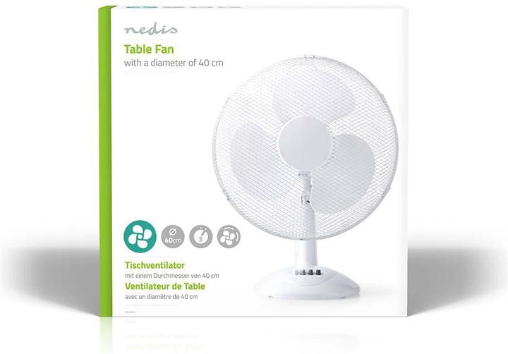 Produktbild Nedis Tischventilator FNTB10CWT40 - weiss