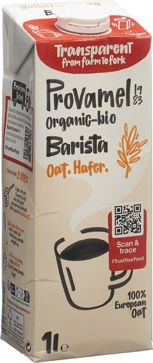 Actual product image Provamel Barista Oats Organic (1 x 100 cl)