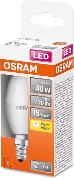 Actual product image Osram Star Classic B (E14, 40 W, 470 lm, 1 x, F)