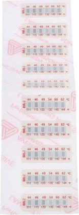 Actual product image Rs Pro Temperature sticker 44-62°C