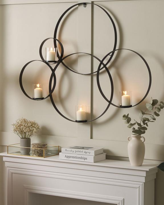 Produktbild Beliani Wandleuchter aus Metall 80 cm schwarz BURU