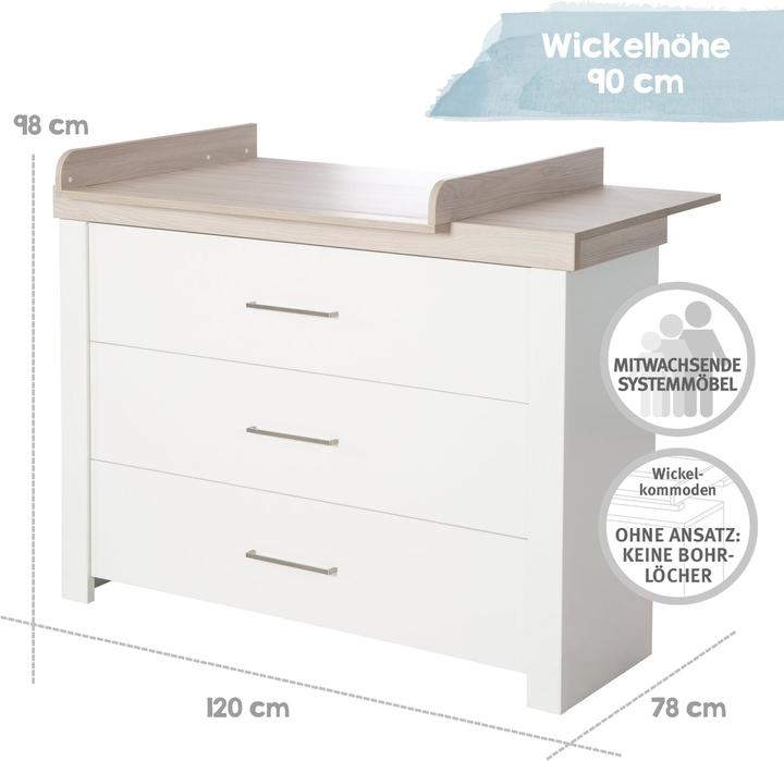 Produktbild Roba Lucy (Kinderkleiderschrank, Babybett, Wickelkommode)