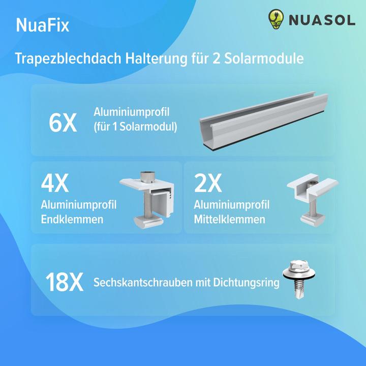 Image du produit Nuasol Support de panneau solaire (Matériel de montage du système solaire)