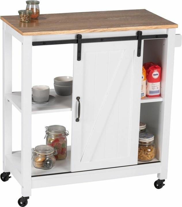 Wenko Serving trolley white 80.0 x 40.0 x 88.5 cm