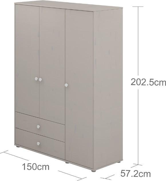 Produktbild Flexa Kleiderschrank Classic 3-türig (150 cm)