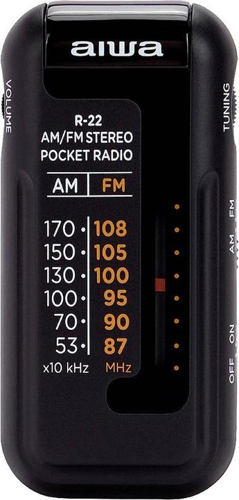 Produktbild Aiwa R-228K Taschenradio AM FM Schwarz (FM, AM)