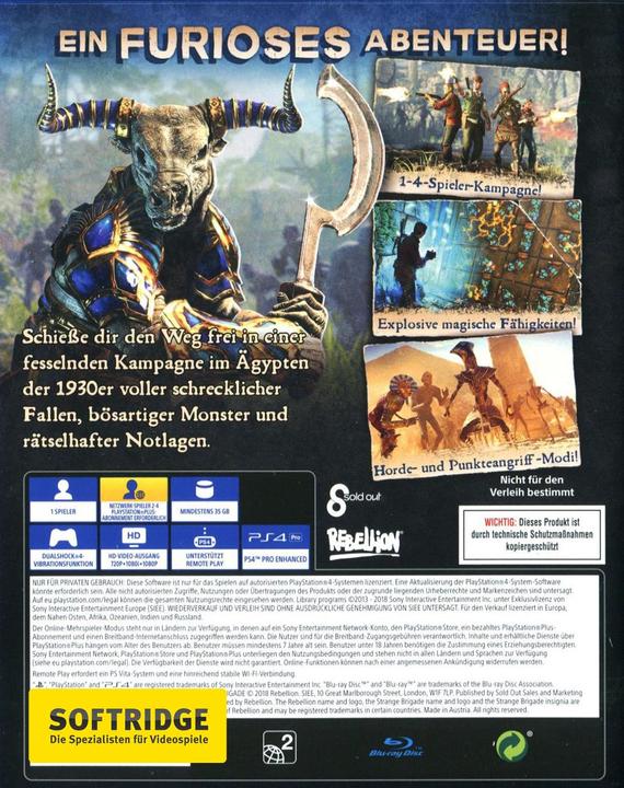 Actual product image Strange Brigade (PS4, DE)