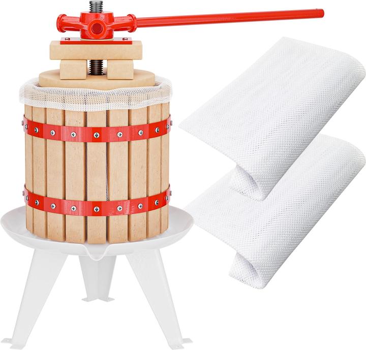 Actual product image Wiltec 12L Fruit Press Apple Wine Cider incl 3 Pulp Bags (EU plug)