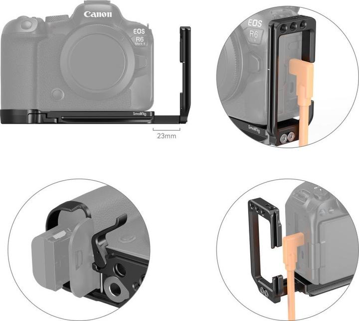 Immagine prodotto SmallRig L-Bracket für Canon R6II/R5/R5C/R6 (Staffa di montaggio)