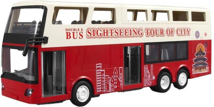 Actual product image Double Remote-controlled car 1:18 (red) (Sightseeing Bus) E640-003