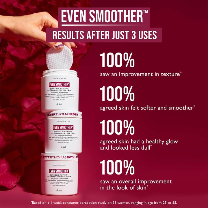 Immagine prodotto Peter Thomas Roth Cura Della Pelle Clinica Anche Più Liscia Pastiglie Glicoliche Di Retinolo Per Il Peeling Di (Esfoliazione, 60 ml)