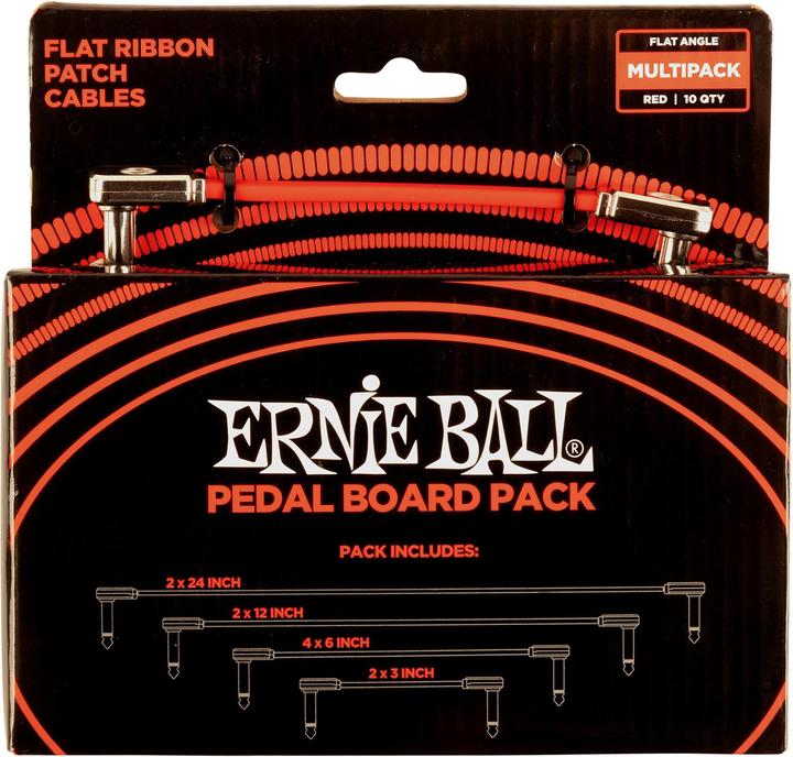 Actual product image Ernie Ball Patch cable 6404 Flat Ribbon, Multipack - 10 pieces (0.61 m)