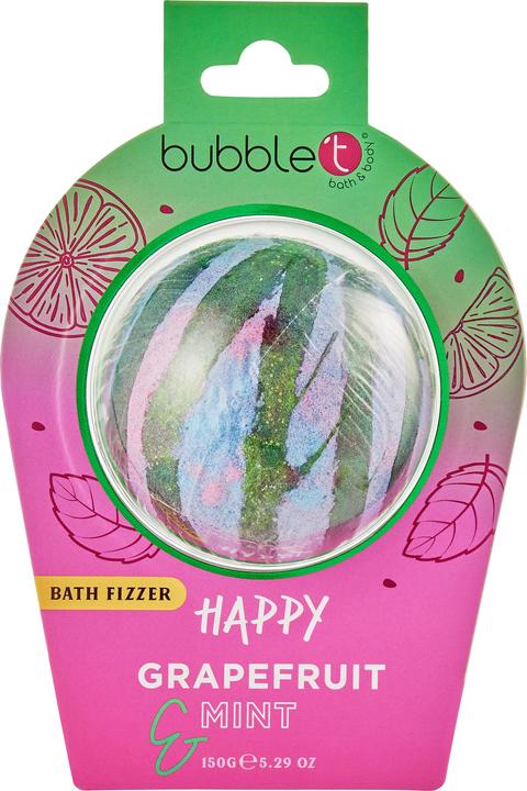 Produktbild Bubble T Bath Fizzer Happy Grapefruit & Mint 150g (Badeperlen)