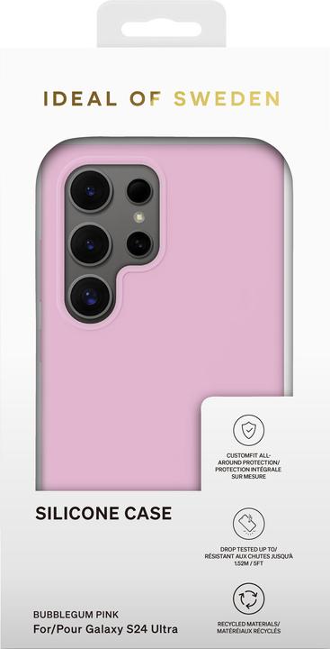Actual product image iDeal Of Sweden Silicone Case - Bubble Gum Pink (Samsung Galaxy S24 Ultra)