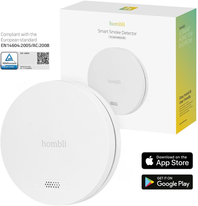 Actual product image Hombli Smart Smoke Detector