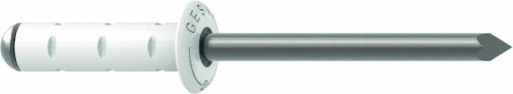 Produktbild Gesipa Poly Grip Mehrbereichsniete Flachrundkopf 4.0x17 Alu/Edelstahl RAL 9010