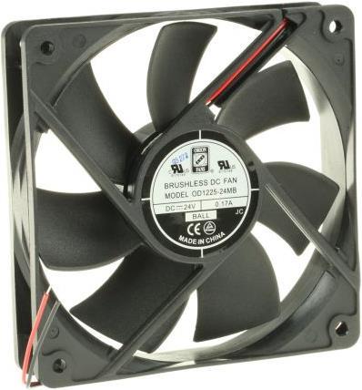 Actual product image Rs Pro B/bearing axial fan,119sqx25mm 24V med (120 mm)